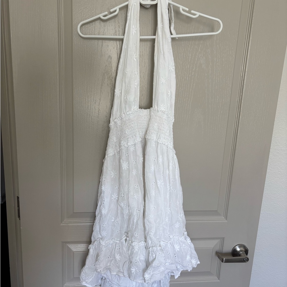Aerie White Halter Dress - Picture 2 of 4